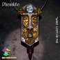 Warrior Pendant Self Defense Protection Silver Spiritual Jewelry Viking Norse Metaphysical 24k Gold