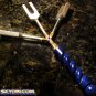 Angel Trident One of a Kind Hand-Made Sterling Sound Healing Wand! Tuning Fork Gemstone Handle