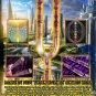Aqua Aura Quartz Crystal Tuning Fork, 24k Gold Leaf! Etched, Handmade Sound Healing Wand Customize