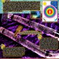 Aqua Aura Quartz Crystal Tuning Fork, 24k Gold Leaf! Etched, Handmade Sound Healing Wand Customize