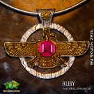 Winged Solar Disk Egyptian Eye Ra Anunnaki Metaphysical Pendant Magic Talisman