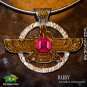 Winged Solar Disk Egyptian Eye Ra Anunnaki Metaphysical Pendant Magic Talisman