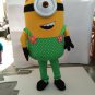 Custom made girl Minion in green dress mascot costume for adult and children
