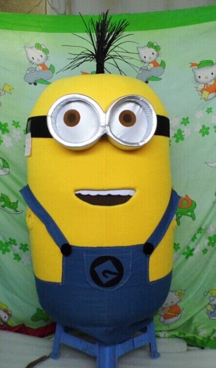 Custom made Despicable Me Yellow Minion mascot costume for party