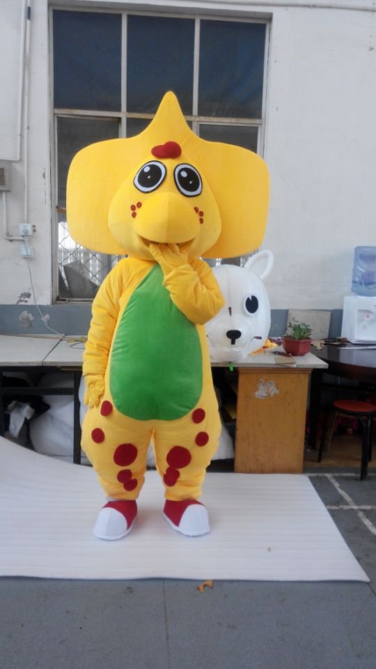 Custom made BJ mascot from Barney and friends mascot costume from Barney and friends