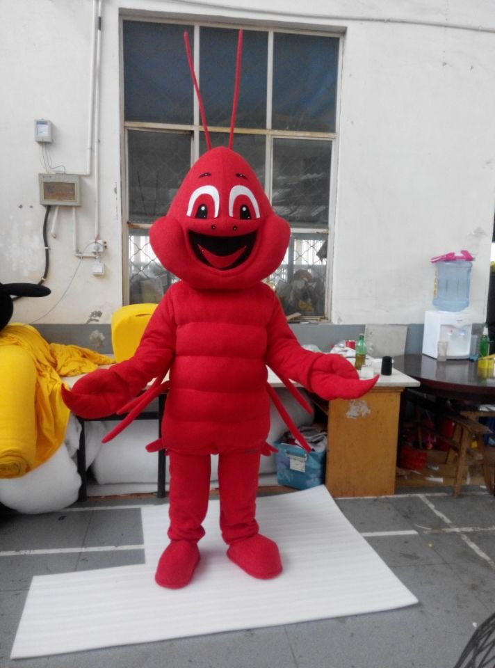Custom made Red Shrimp Mascot costume for party