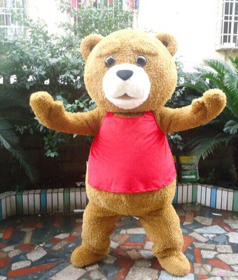 Custom made Ted Bear mascot costume for party