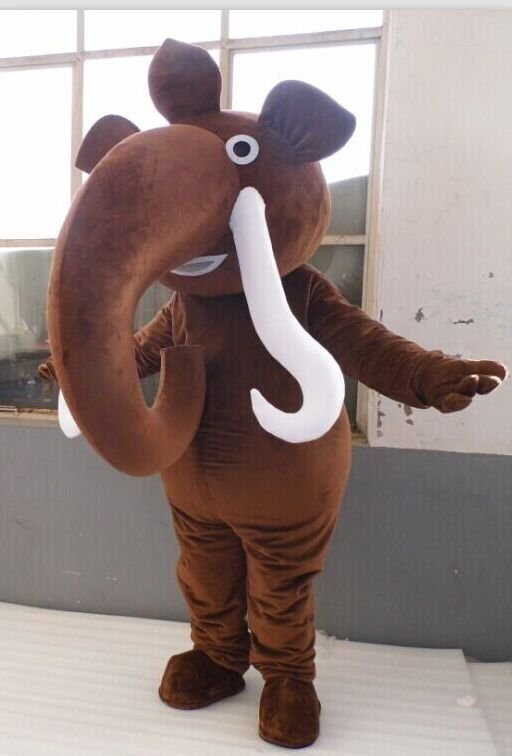 Custom made Manfred mascot costume Manny mascot costume from ice age ...