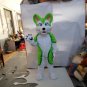 Custom made friendly lovely green husky fursuit mascot costumes Dog mascot Halloween Costumes