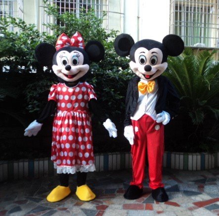 Custom made Micky mascot Minnie mascot for Christmas party