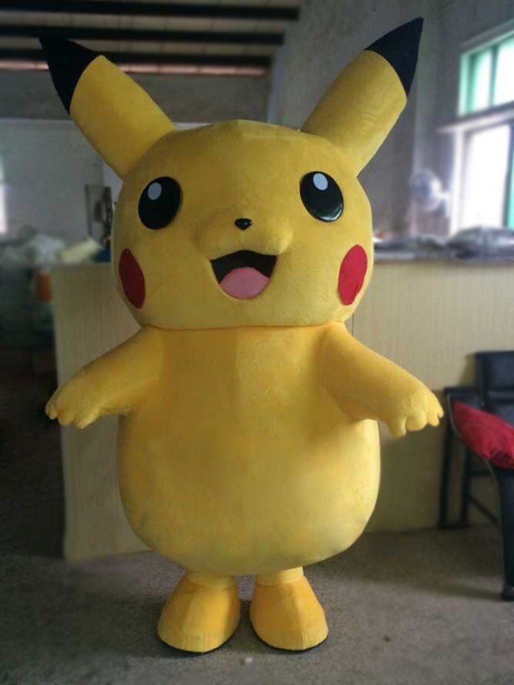Custom made Pikachu mascot costume for Halloween party