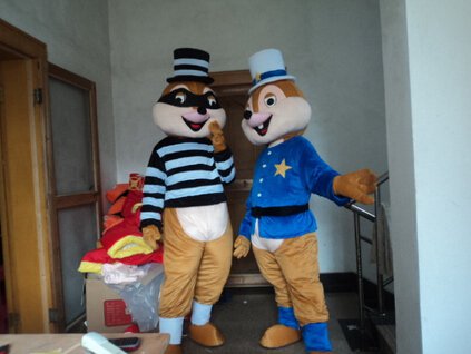 Custom made Chipmunks mascot costume for Christmas party