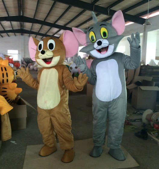 Custom made Tom and Jerry mascot costume for Christmas party