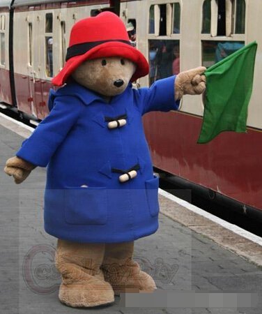 Custom made Paddington Bear mascot cartoon Costumes for Christmas and Halloween Party