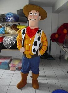 Custom made Sheriff Woody Mascot Costume for Birthday party