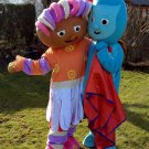 Custom made Iggle Piggle and Upsy Daisy Mascot Costume for Birthday party