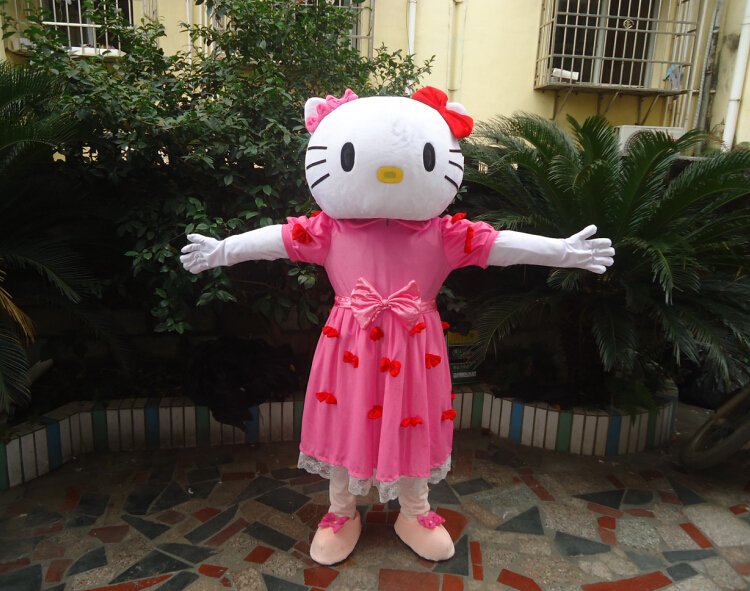 Custom made Hello Kitty Mascot Costume for Birthday party