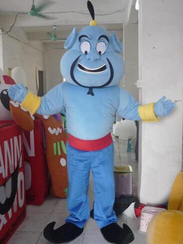Customized blue aladdin genie mascot costumes Halloween Costumes Chirstmas Party