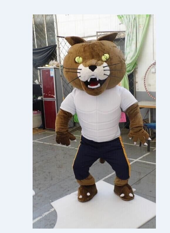 Custom made bethel University wildcat mascot costume adult animal cartoon