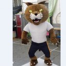 Custom made bethel University wildcat mascot costume adult animal cartoon