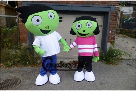 Custom made Dot and Dash mascot costume for party