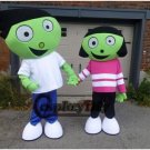 Custom made Dot and Dash mascot costume for party