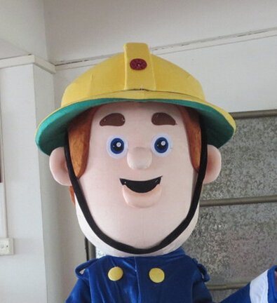Custom made fireman sam mascot Costumes for birthday party