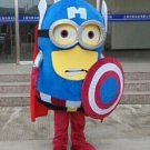 Despicable Me Captain America Minion mascot costume for party