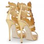 *Brand New* Authentic Giuseppe Zanotti's Gold mirrored patent leather and reflective metal Pumps.