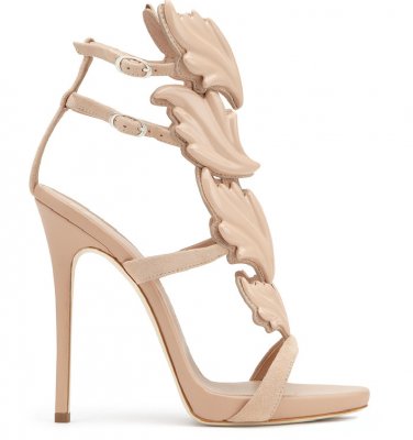 *Brand New*Authentic Giuseppe Zanotti's Beige suede upper Pumps