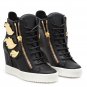 *Brand New* Authentic Giuseppe Zanotti Wedge Black Patent Leather Cruel Sneaker