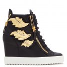 *Brand New* Authentic Giuseppe Zanotti Wedge Black Patent Leather Cruel Sneaker