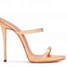 *Brand New* Authentic Giuseppe Zonatti  Rose Gold Mirrored Patent Leather Upper Pump