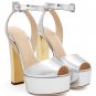 *Brand New* Authentic Giuseppe Zanotti Silver Platform Heels