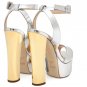 *Brand New* Authentic Giuseppe Zanotti Silver Platform Heels