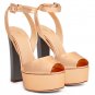 *Brand New* Authentic Giuseppe Zanotti Mirrored rose gold patent leather upper Platform Pumps