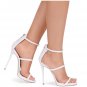 *Brand New* Authentic Giuseppe Zanotti Ice Patent Leather Strapped Upper Heels