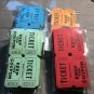 500/1000 Raffle Tickets 50/50 Double Stub Split the Pot Festival New 4 Colors