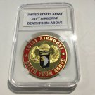 101st Airborne Challenge Coin Death From Above US Army A-6