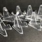 10-Pcs Plastic Coin Display Stand Clear Round Slab Case Capsules Holder Easel