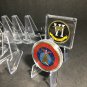 10-Pcs Plastic Coin Display Stand Clear Round Slab Case Capsules Holder Easel