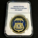 "ICE" AGENT Immigration and Customs Challenge Coin 40mm G-04