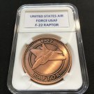 F-22 RAPTOR Stealth Fighter Challenge Coin United States AIR FORCE USAF A-16