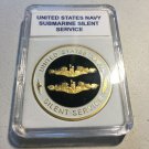 UNITED STATES NAVY *SUBMARINE SILENT SERVICE* Challenge Coin w Case! N-7