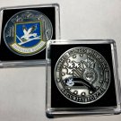 USAF CHALLENGE COIN US AIR FORCE SECURITY POLICE MILITARY w Case
