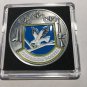 USAF CHALLENGE COIN US AIR FORCE SECURITY POLICE MILITARY w Case
