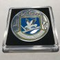 USAF CHALLENGE COIN US AIR FORCE SECURITY POLICE MILITARY w Case