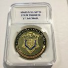Massachusetts State Police Trooper Challenge Coin 40mm with PCGS Case P23