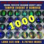 1000 ROUND HOLOGRAM AUTHENTIC VOID SECURITY LABELS STICKERS SEALS LARGE SIZE