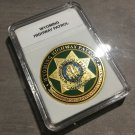 WYOMING HIGHWAY PATROL "WHP" Challenge Coin 40mm w/Case P89